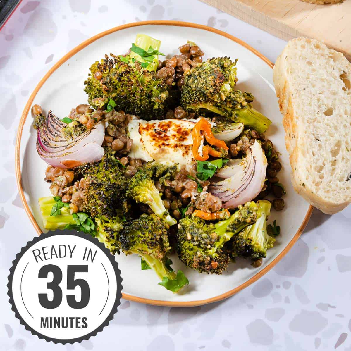 oven roasted broccoli halloumi traybake - Article 3